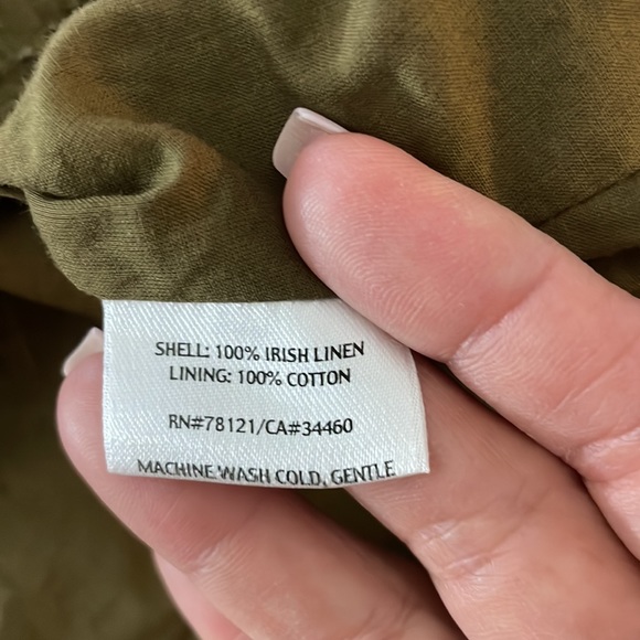 100% Linen A line Midi dress - Picture 14 of 14